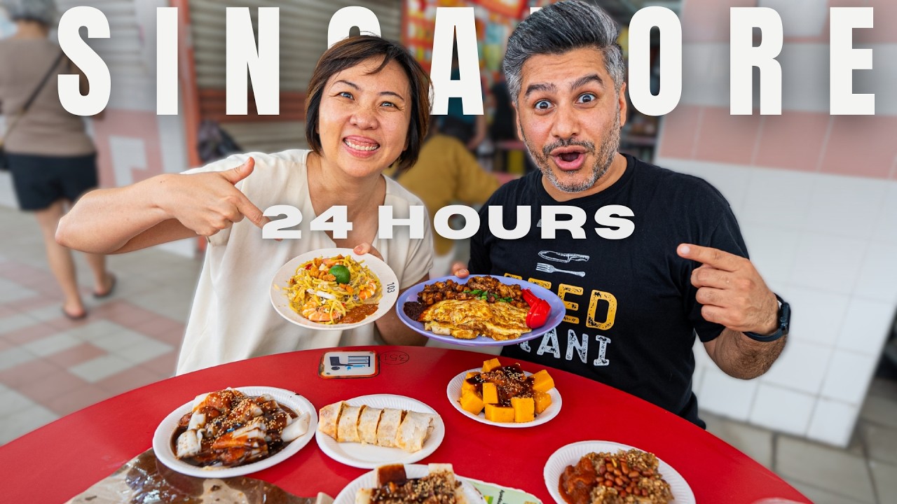 24 Hours Eating Like a Local in Singapore’s Hawker Centers 🇸🇬🔥