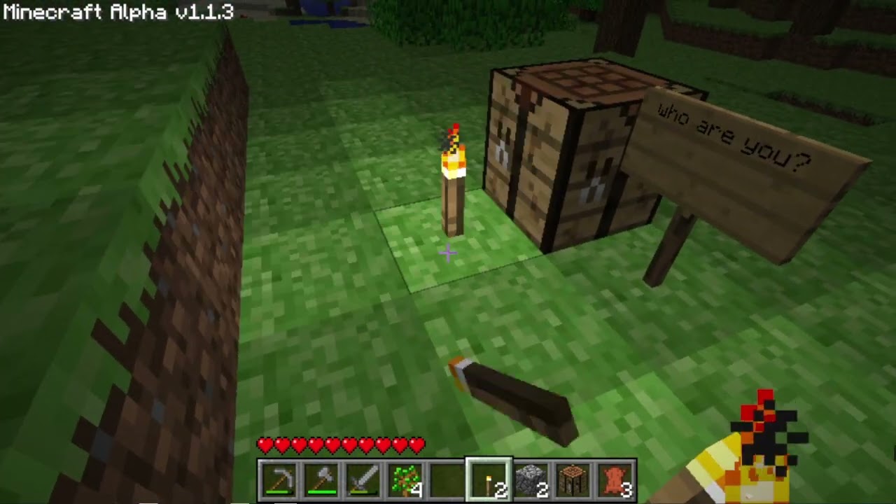 Азбука Морзе на Minecraft Alpha 1.1.3