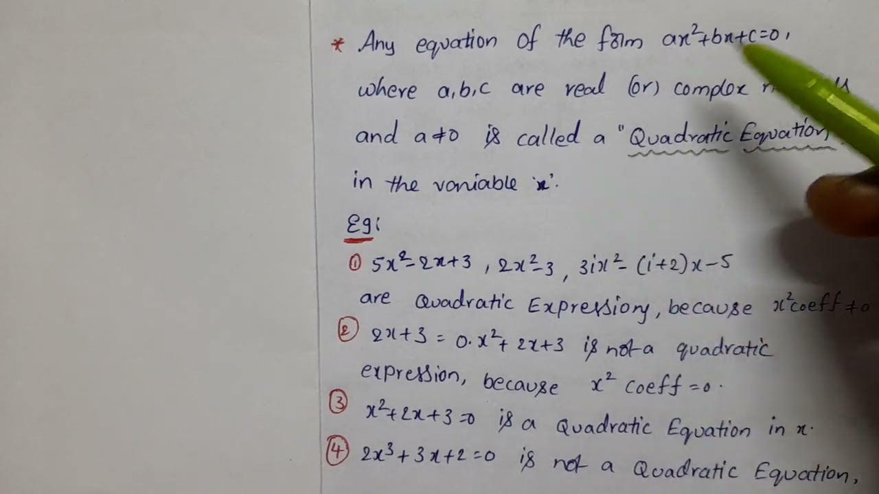 #InterMaths2A #Chapter3 #QuadraticExpressions #Introduction