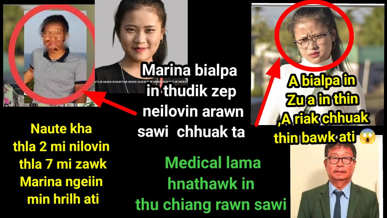 Marina bialpa in thudik zep neilovin arawn sawi chhuak ta😱Zu in thin,a changa a riak chhuak thin ati