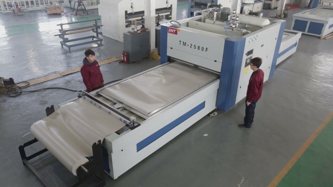 ZHT Membrane Press Machine for MDF Doors & PVC Panels | Vacuum Lamination with Mirror Gloss Finish