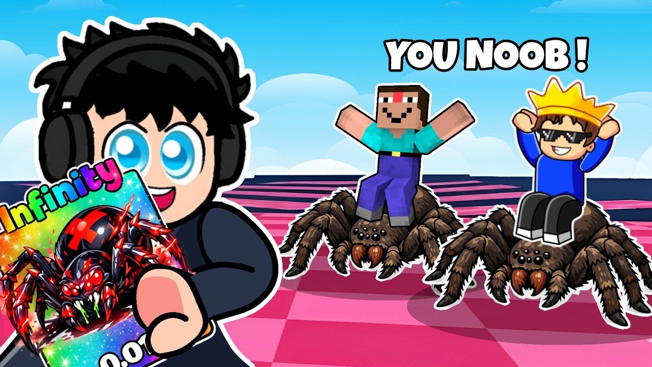I PRETENDED TO BE A NOOB THEN USED SUPER SPIDER IN ROBLOX!!!
