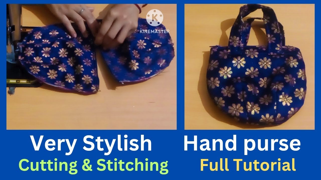 Hand Purse/Cutting & Stitching/Full Tutorial