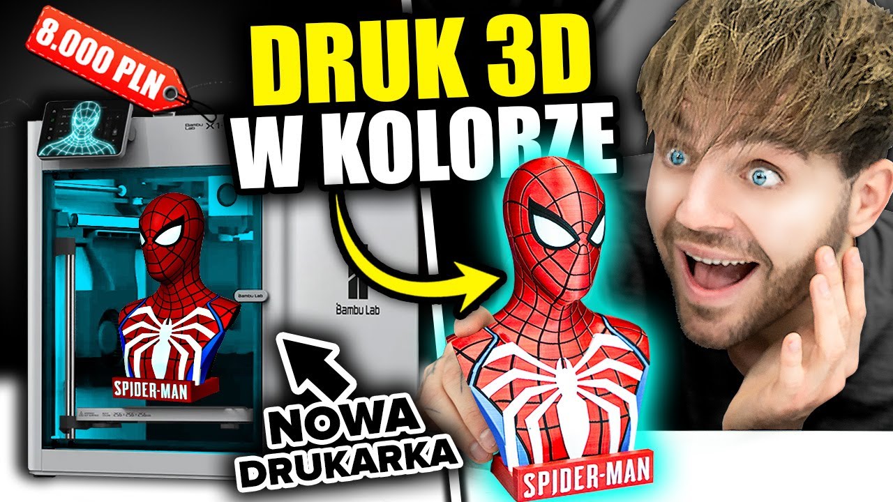 Kupiłem NOWĄ DRUKARKĘ 3D za 8 000 PLN ! *kolorowy druk*