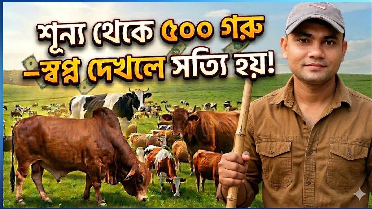 ৫ টা গরু থেকে ৫০০ গরুর মালিক | সাফল্যের গল্প | গরু পালন ব্যবসার সফল উদ্যোক্তা