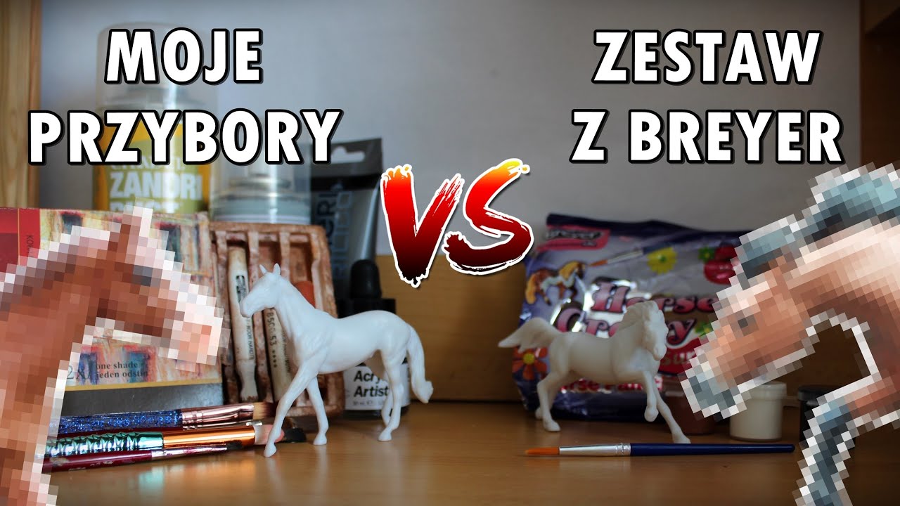 Custom 🐴| farby Breyer VS moje przybory | Test zestawu do malowania i porównanie!