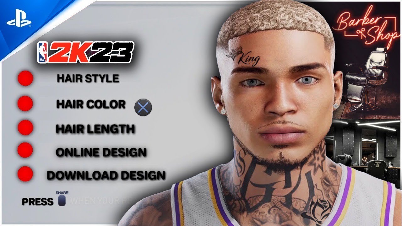NBA 2K23 HOW TO CHANGE YOUR HAIR STYLE AND COLOR ( CUSTOMIZE HAIR IN NBA 2K23) #nba2k23 #nba2k23TIPS
