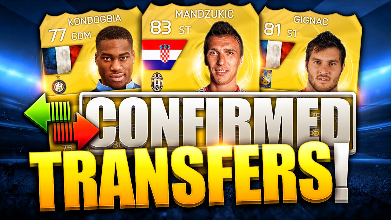 CONFIRMED TRANSFERS!