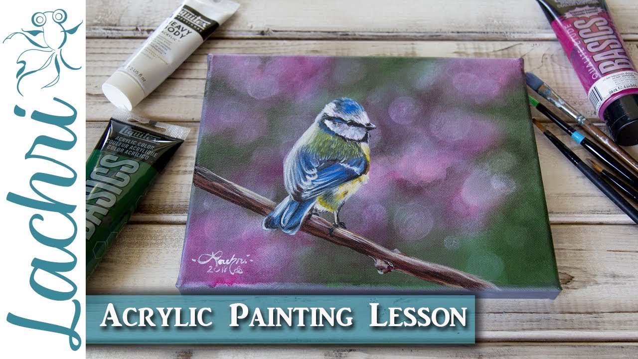 How to paint a bokeh background in Acrylics - Lachri