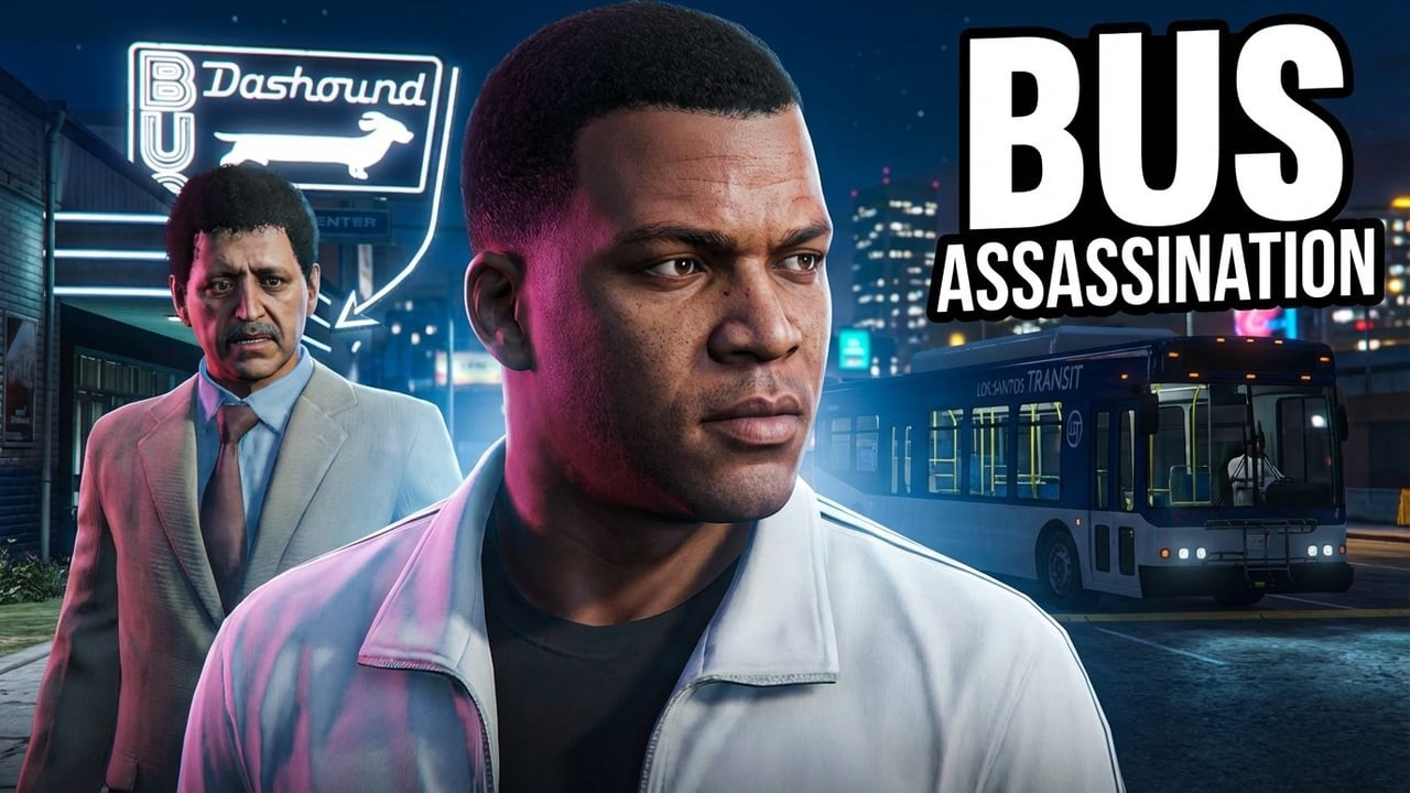 GTA 5 Story Mode – Bus Assassination Mission | Clean Gameplay