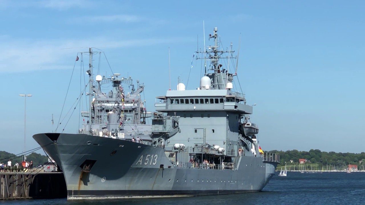 ТЕНДЕР Rhein Немецкий морской открытый корабль 513, Киль...