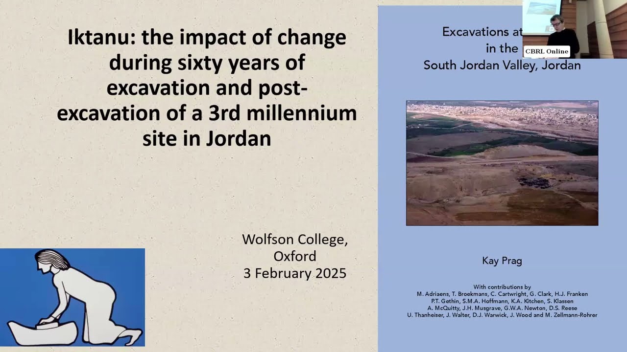 Book Launch: Excavations at Iktanu in the South Jordan Valley by Kay Prag