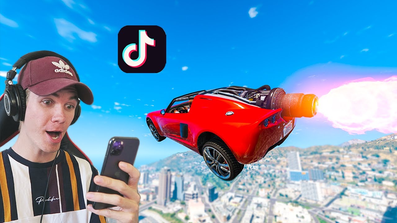 Recreating VIRAL GTA 5 STUNTS On Tik Tok! #21