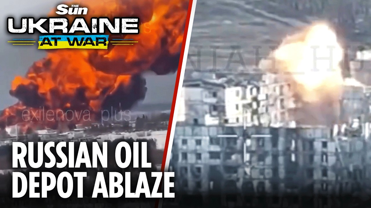 Wave of Ukrainian drones strike Kaleykino oil facility in Russia