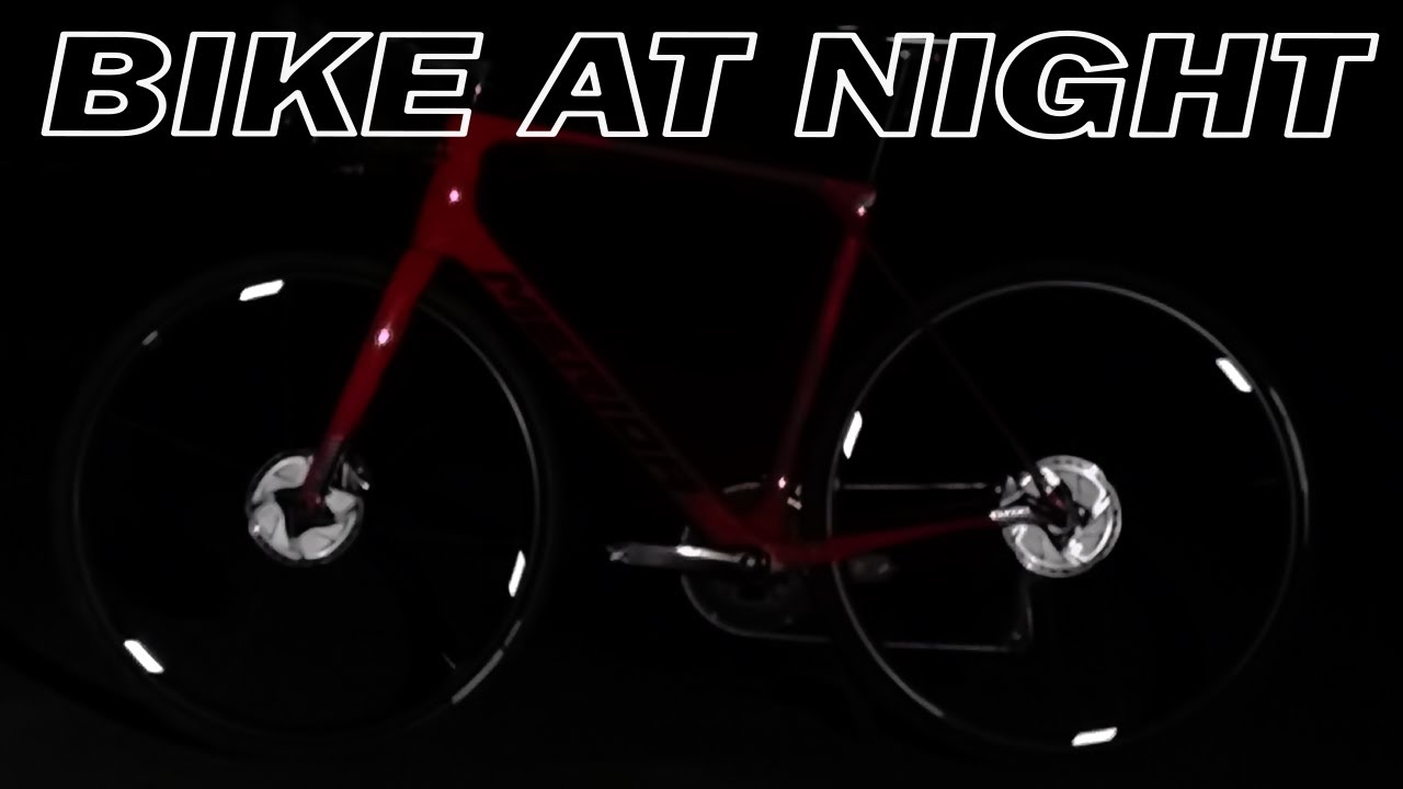 Cyclists visibility at night.