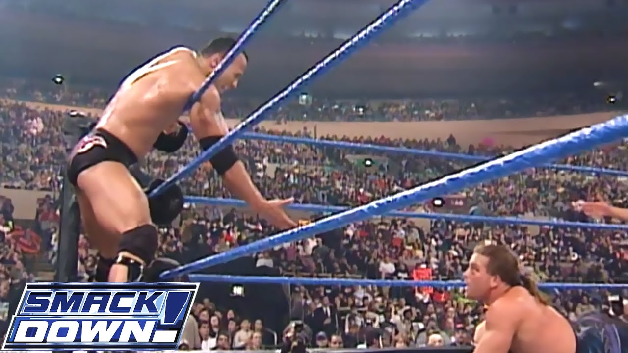 The Rock & Rob Van Dam Vs Chris Jericho & Test Part 2 - SMACKDOWN!