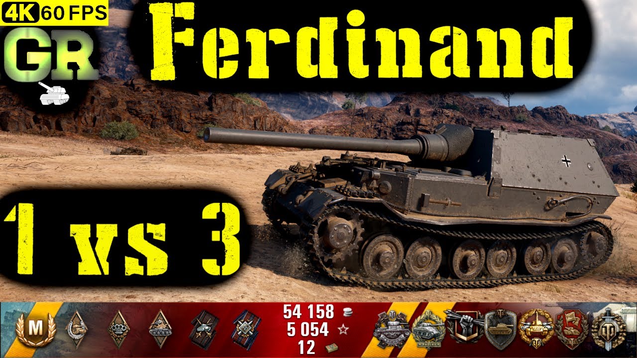 World of Tanks Ferdinand Replay - 9 Kills 4.1K DMG(Patch 1.4.0)
