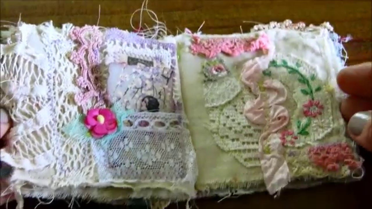 ~ Teensy Tiny Fabric Books from the Attic ~