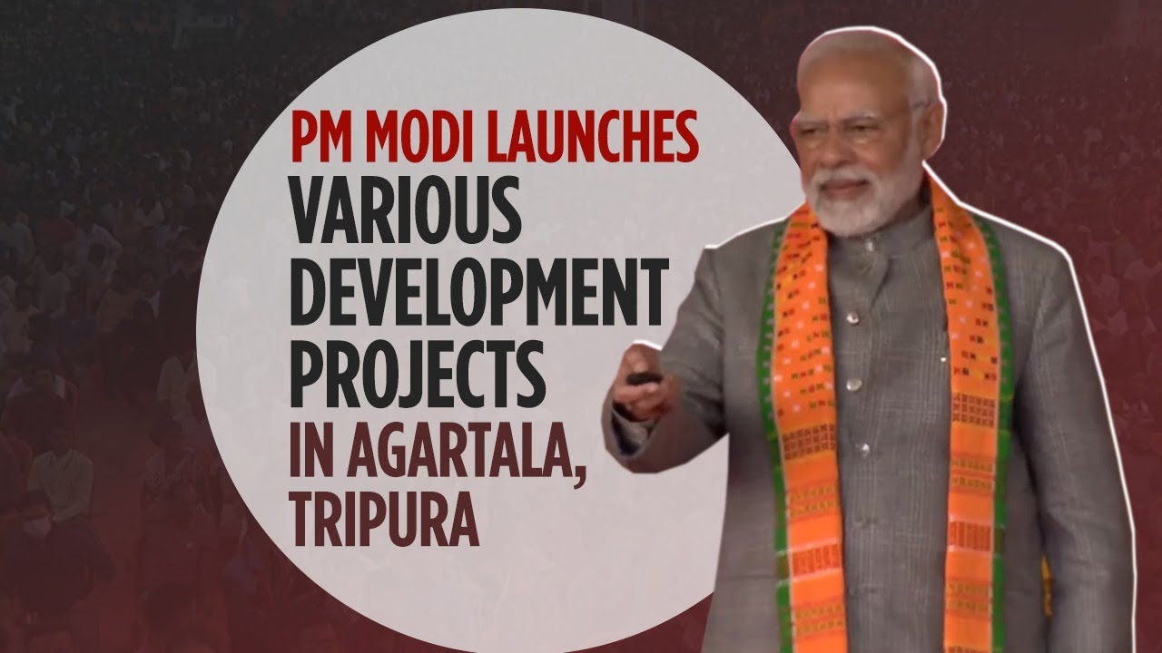 PM Modi launches various development projects in Agartala, Tripura