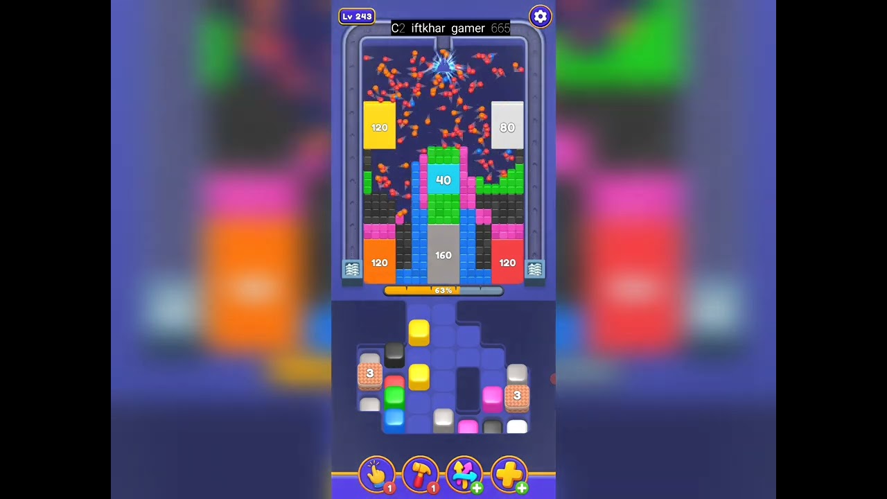 Bounce blast level 243 | all parts gameplay walkthrough solution