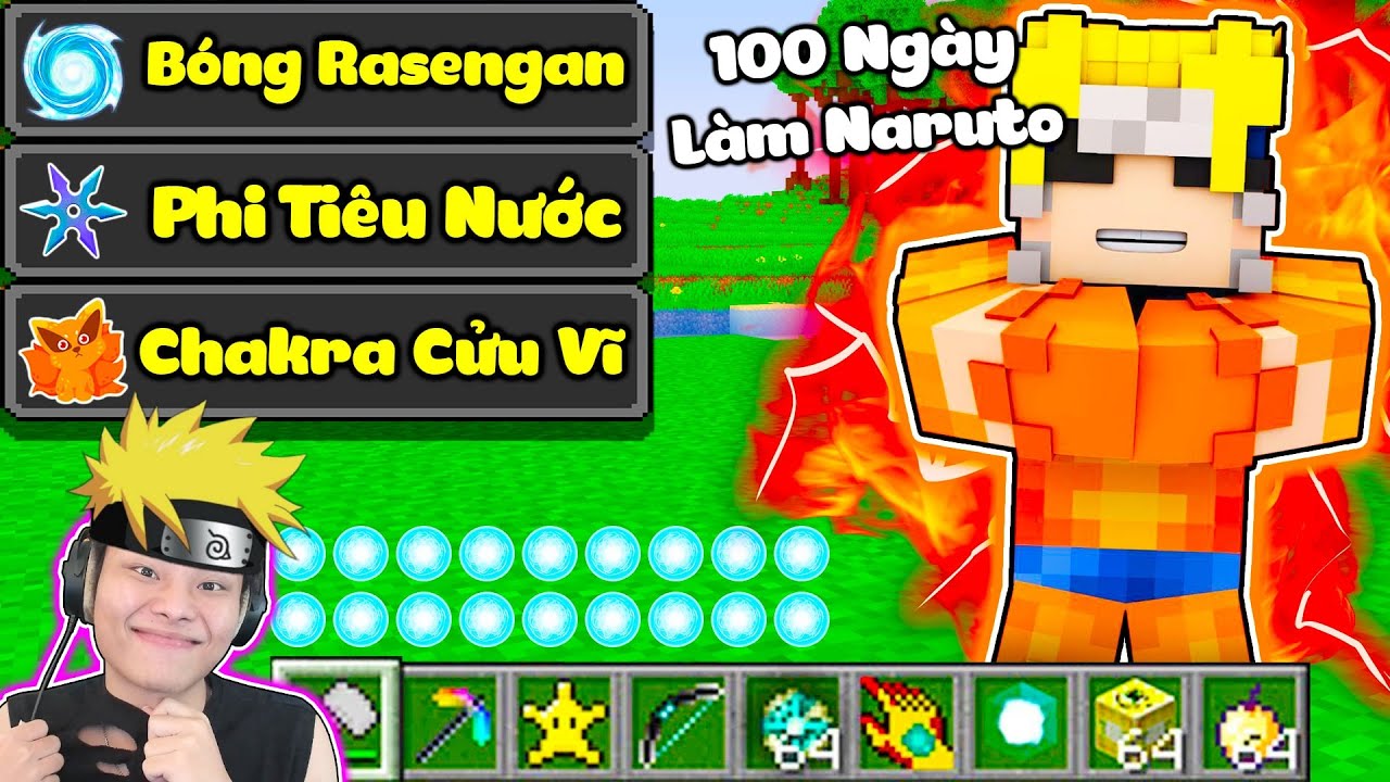 JAYGRAY THỬ THÁCH 100 NGÀY LÀM NARUTO SINH TỒN TRONG MINECRAFT*SỞ HỮU SỨC MẠNH CHAKRA CỬU VĨ 🔥🦊