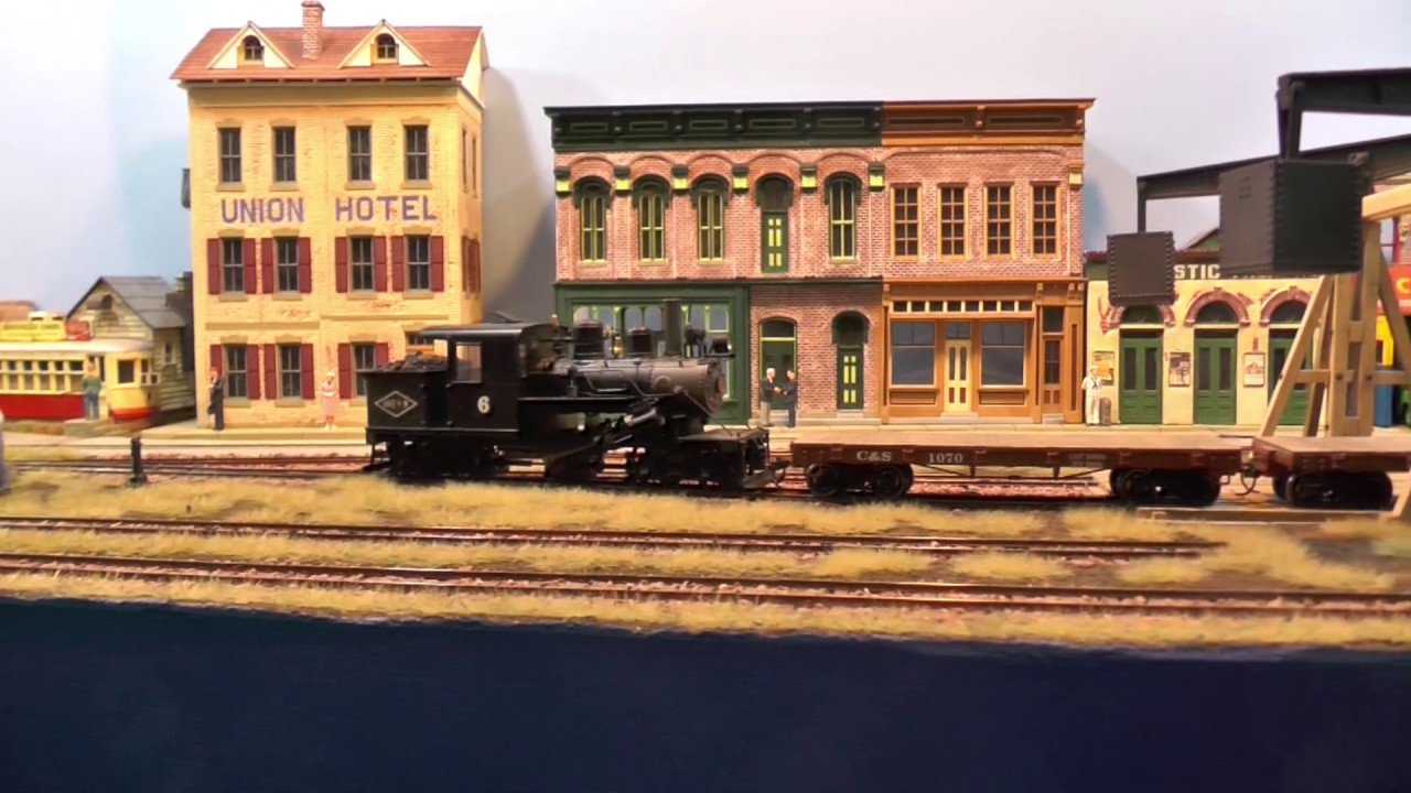Modellbahn nach US Vorbild von Jack Treves auf der Intermodellbau Dortmund 2017