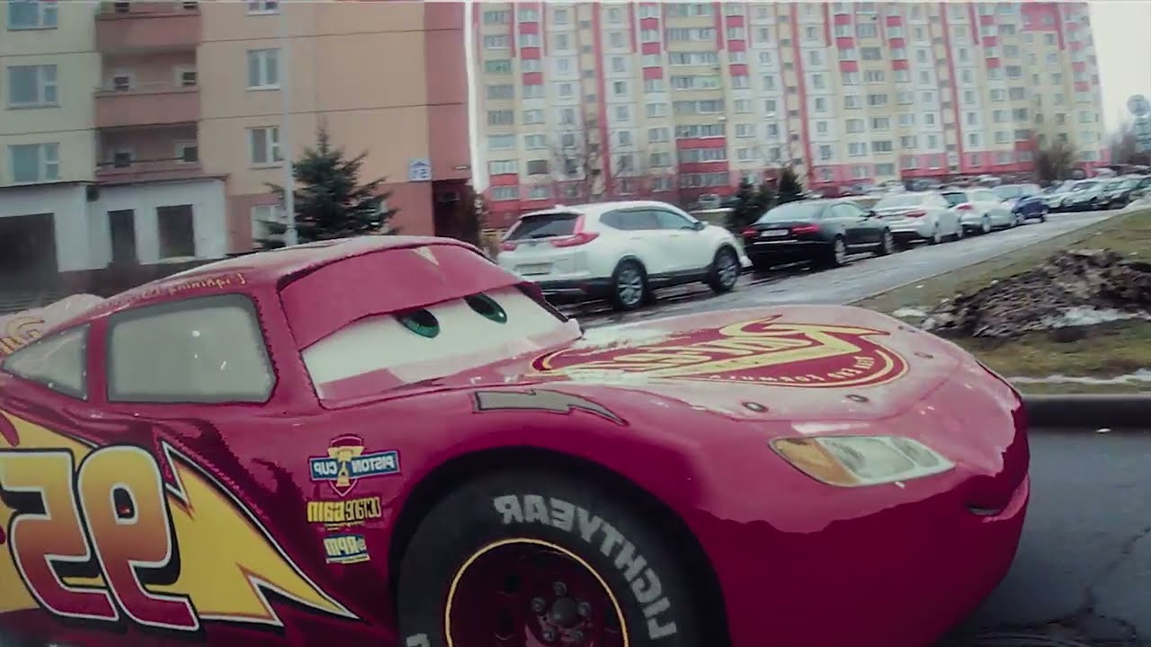 Lightning McQueen in Real Life car