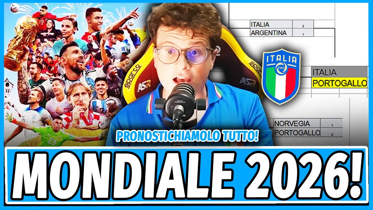 [VIDEO FOLLE] PRONOSTICO TUTTO IL MONDIALE IN AMERICA 2026 DALLE QUALIFICAZIONI ALLA FINALISSIMA!