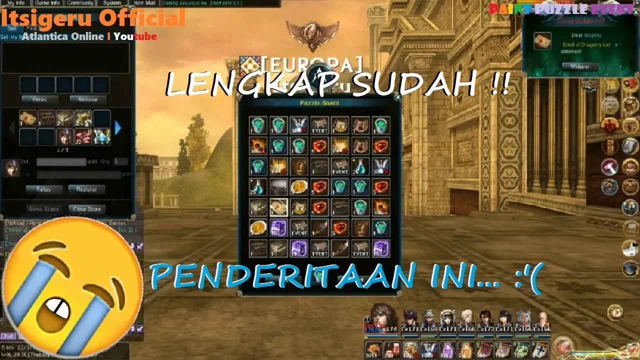 PUZZLE SAMPAH !! - Unboxing Paint Puzzle Board | Atlantica Online