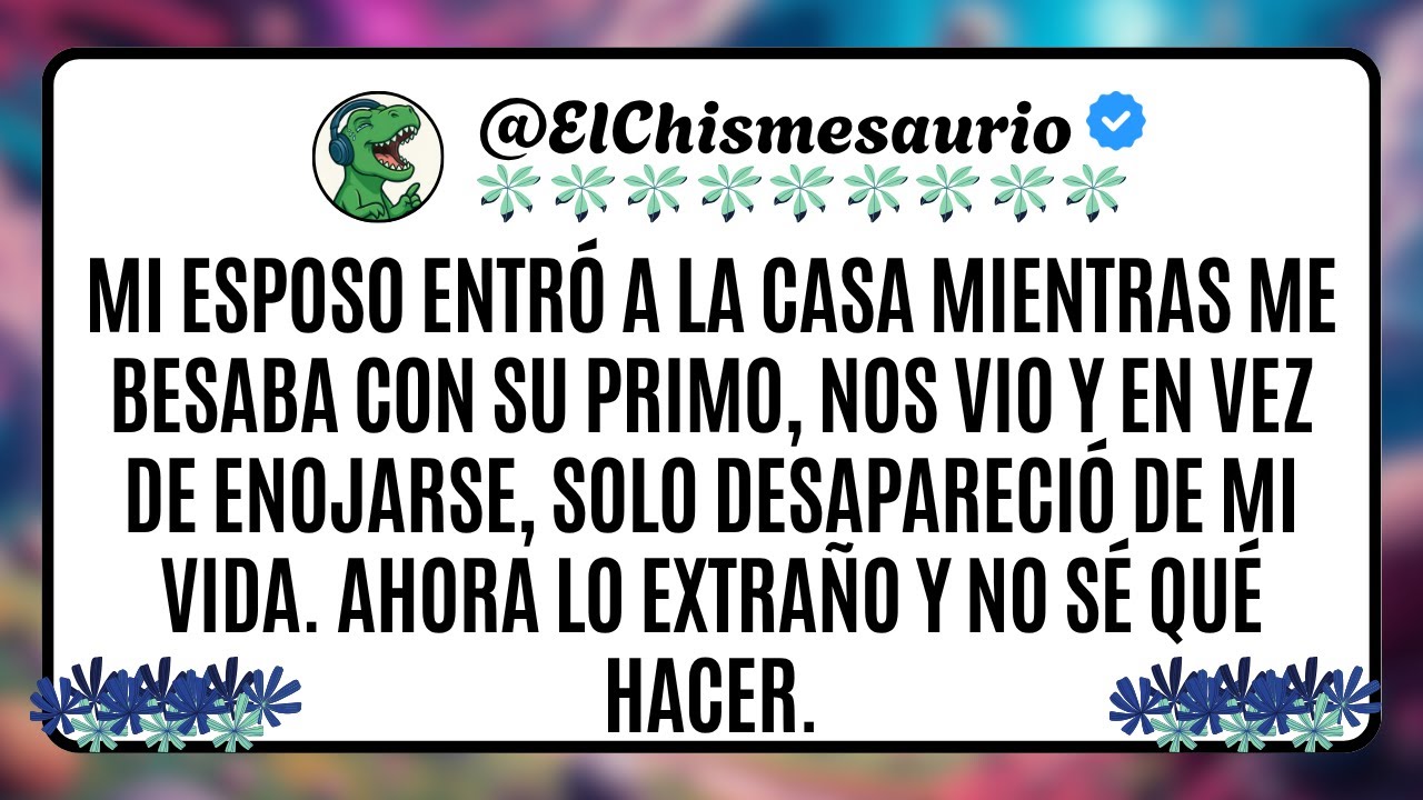 Mi esposo entró a la casa mientras me besaba con su primo, nos vio y en vez de enojarse
