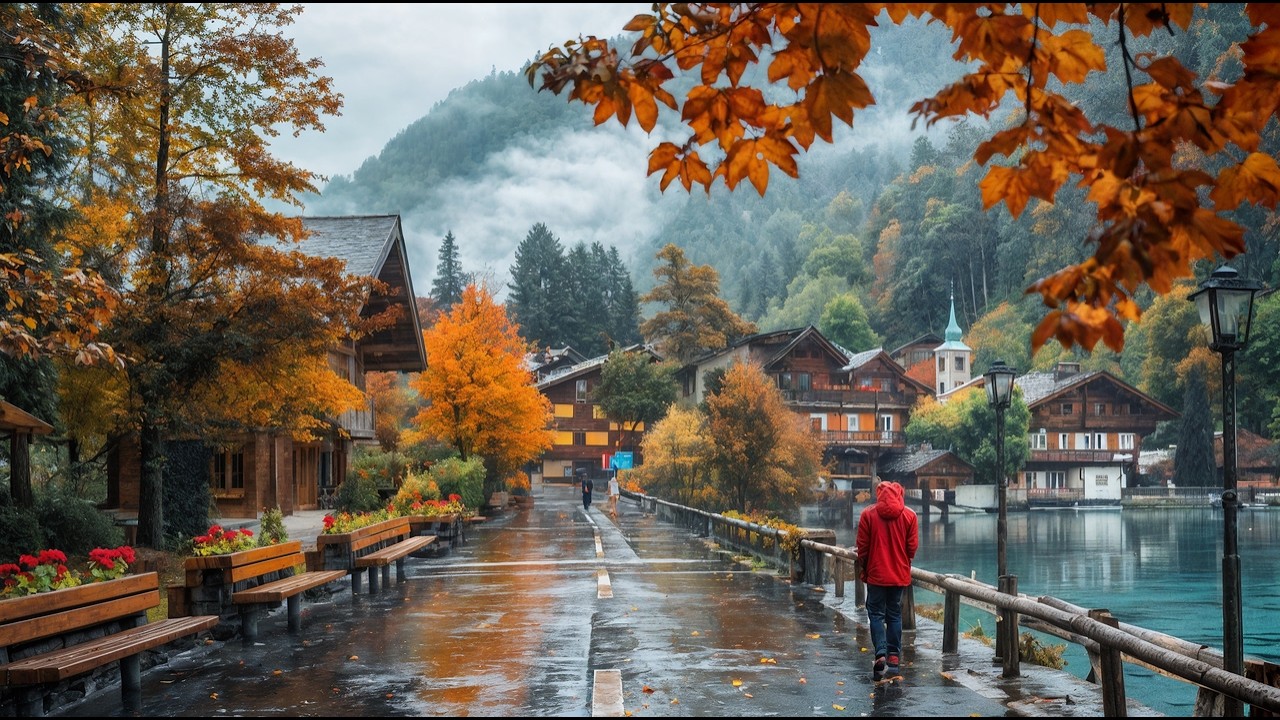 Осень пришла в Интерлакен 🇨🇭, самый красивый город Швейцарии