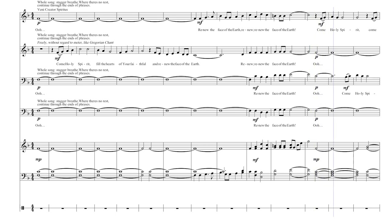 The Descent of the Holy Spirit Pt. 1 for SATB Choir - please use 1080p