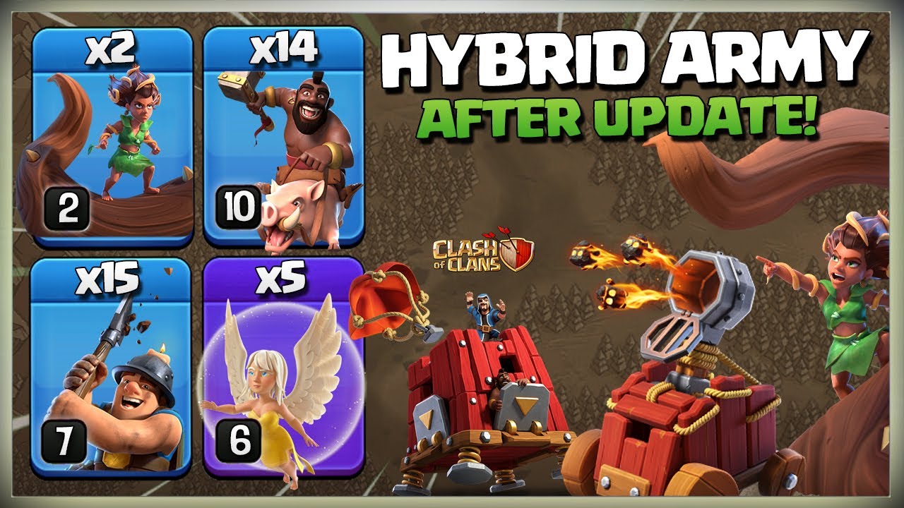 After Update! How To use TH13 Hybrid | Hog Miner Attack Strategy | Th 13 QC Hybrid Clash of Clans