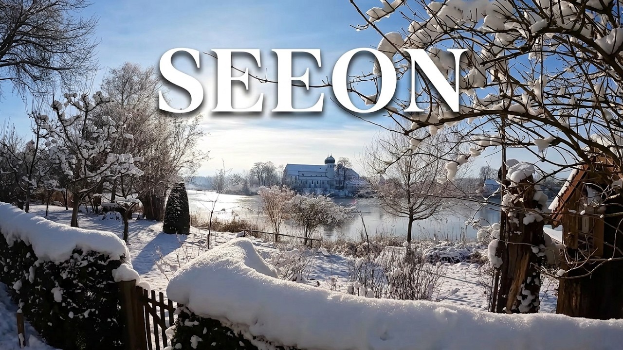 Klosterinsel Seeon: Winter❄️ Spaziergang | Bayern, Deutschland