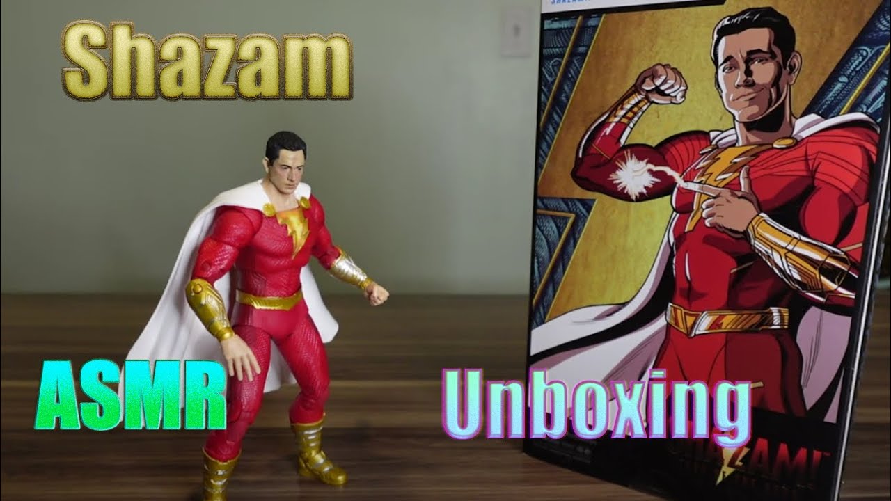 Shazam Action Figure Fury of the Gods ASMR Unboxing (McFarlane Toys)