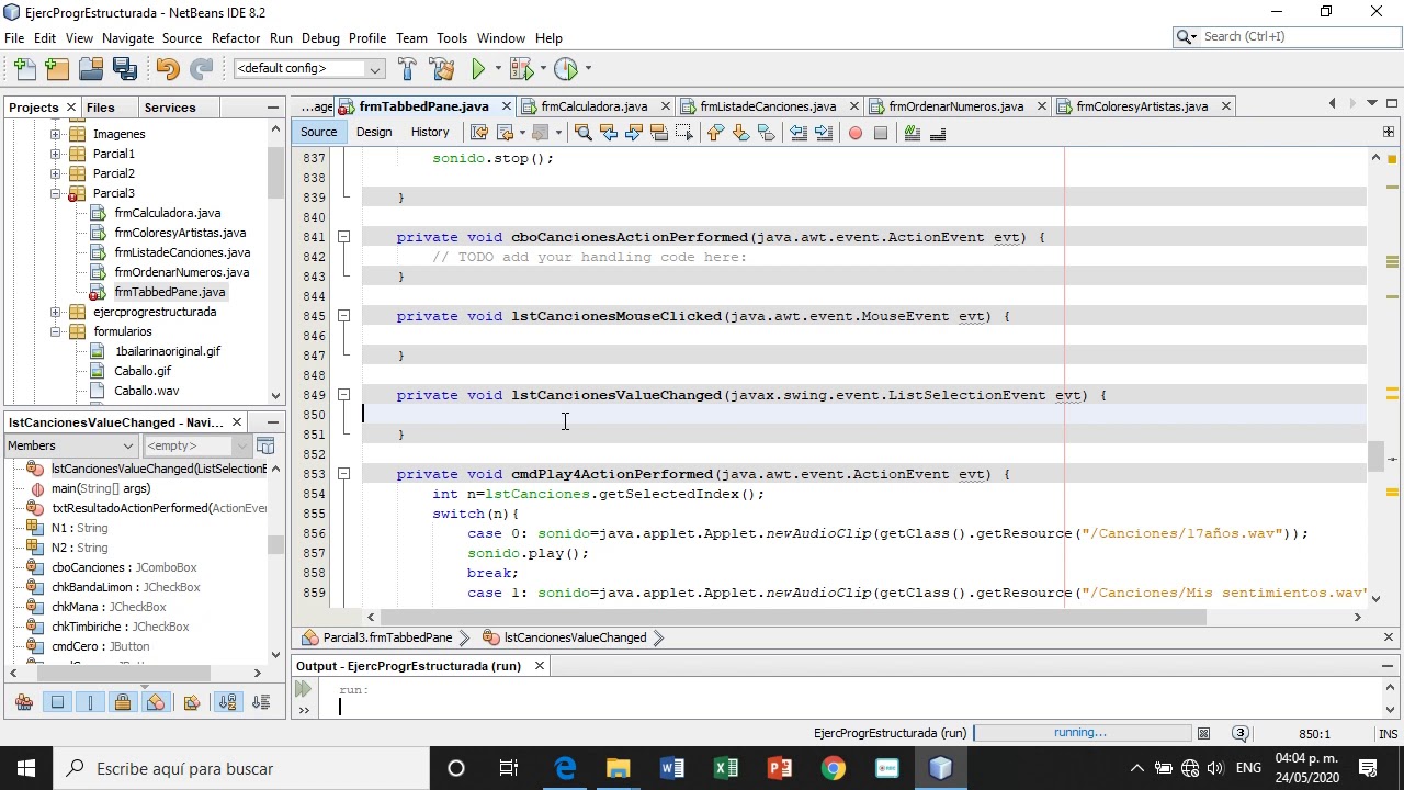 Tabbed Pane en Netbeans