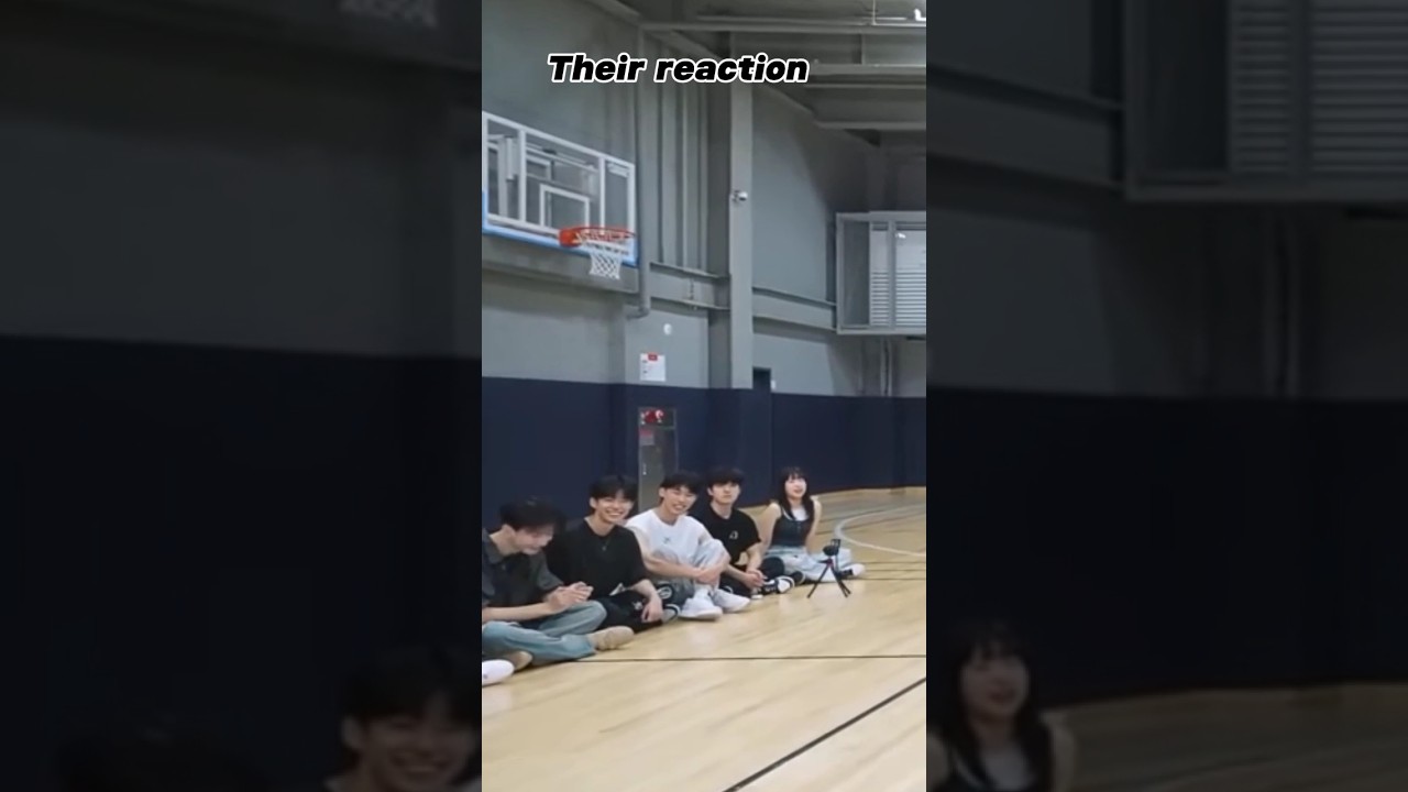 Their cute reaction to Gaeun 