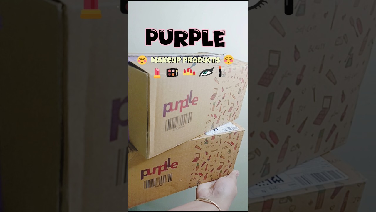 Best makeup products 💄 Purple haul💅 makeup haul#purple#haul#meeshofinds#shorts