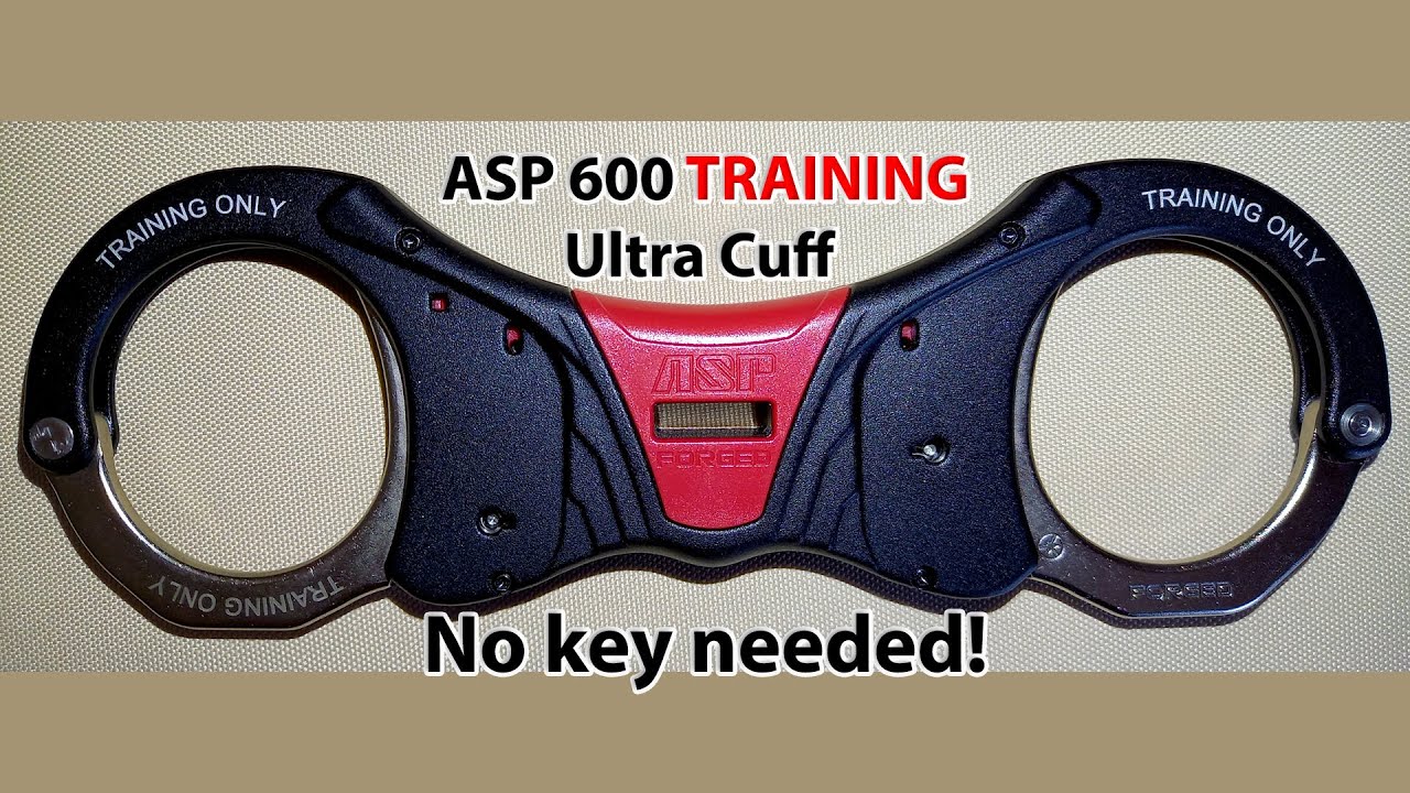 🪨🇺🇸 ASP Rigid Ultra Cuff 600 TRAINING Red pawl handcuffs