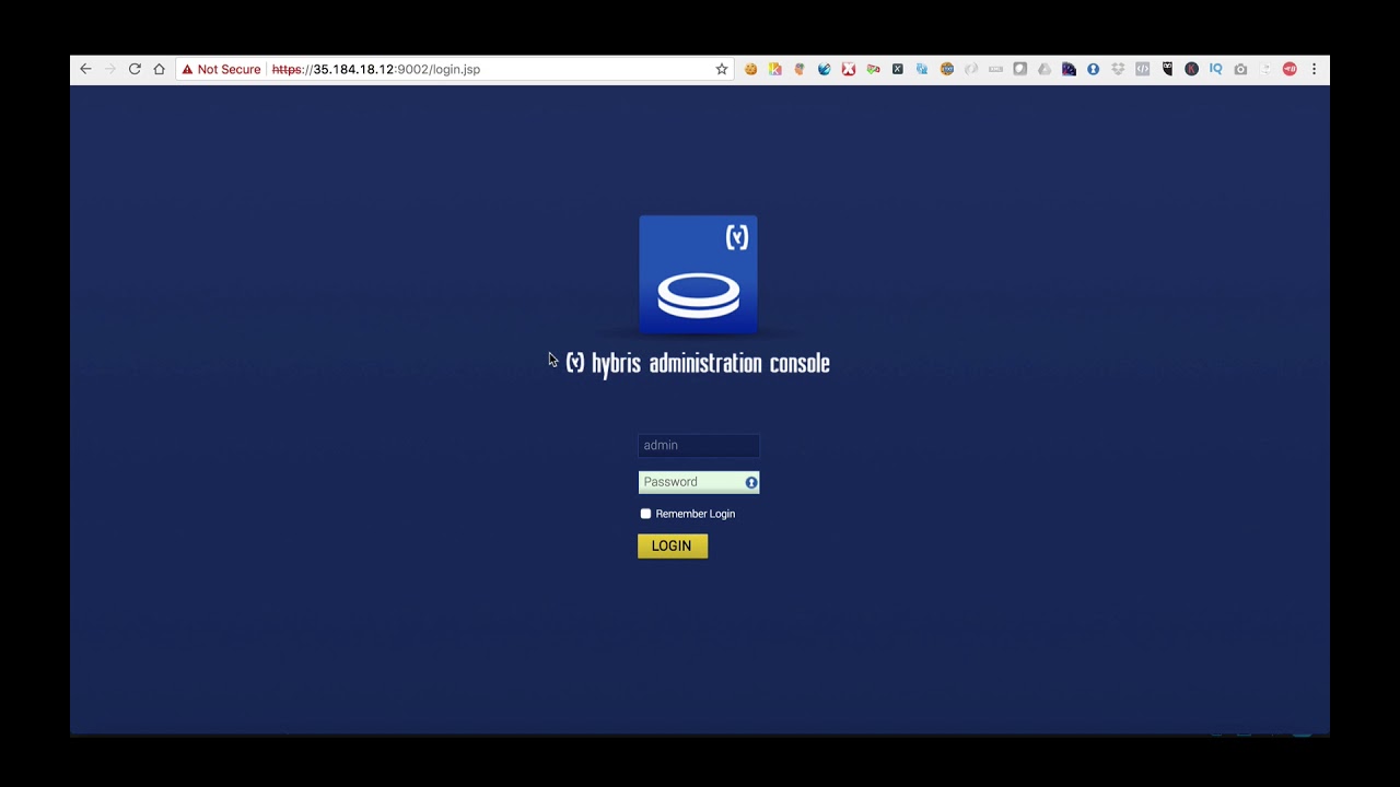 SAP Hybris MasterClass - Accessing the Hybris Administration Console