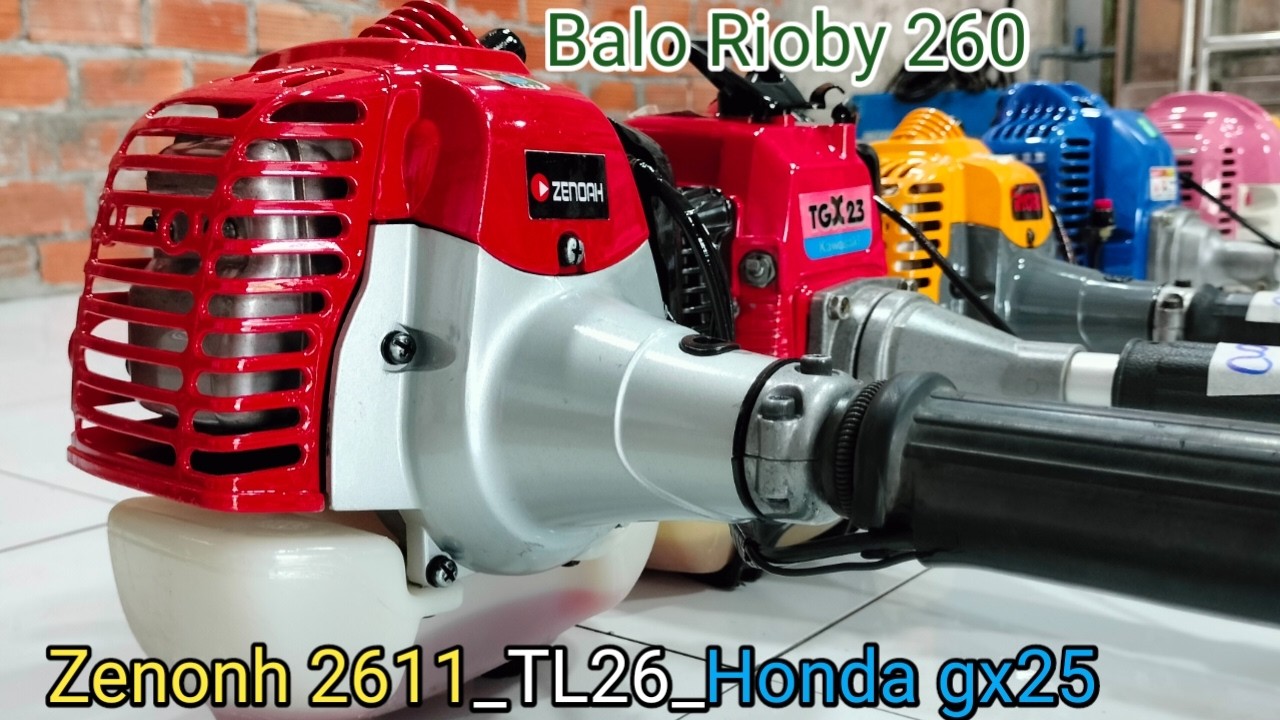 3/3 lô P máy nhật bãi/0913136620/Cưa green 31_Rioby 336_Balo rioby_Zenonh 2611_Honda gx25_TL26_
