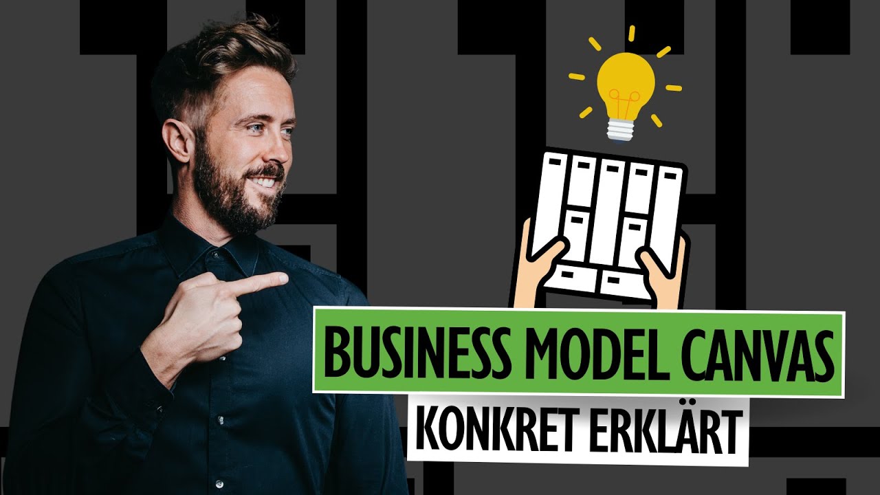 BUSINESS Model CANVAS erkl&auml;rt | Inkl. Beispiel und Vorlage (Deutsch)