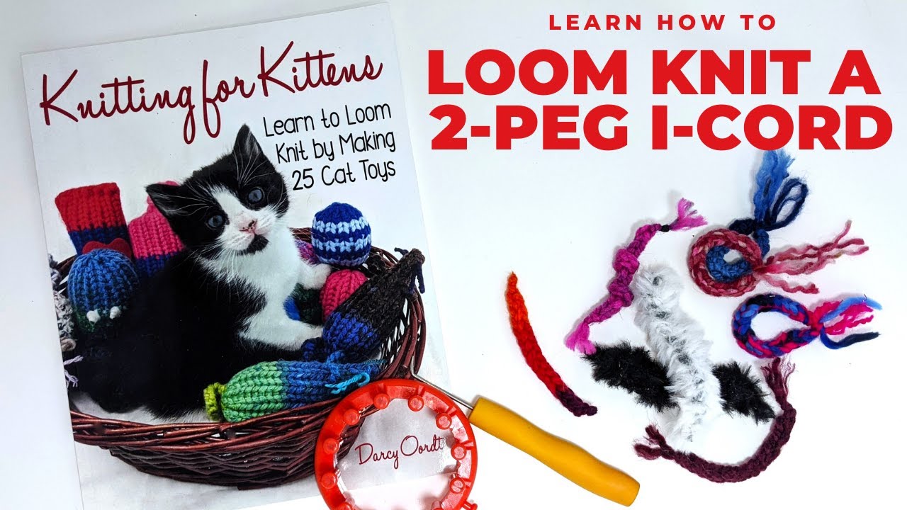 How to Loom Knit a 2-Peg I-Cord
