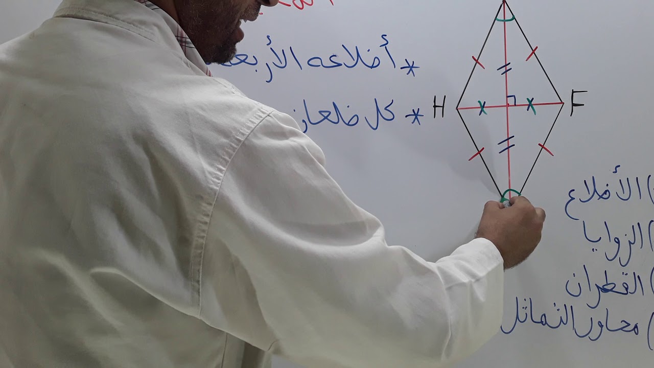 خاصيات المعين/ الرياضيات مع رضوان بوجمعاوي