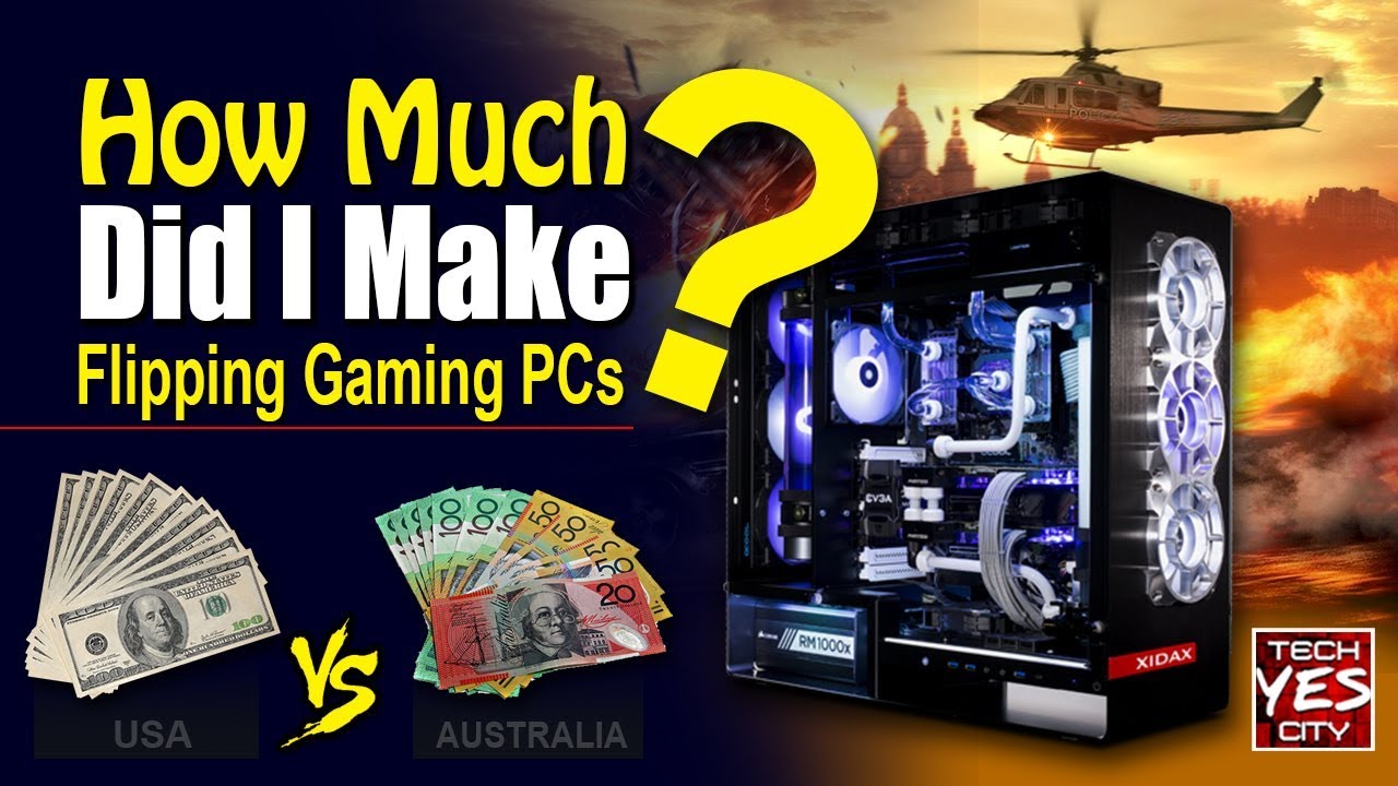 How Much Profit Did I Make Flipping Gaming PCs....?  USA Vs. Australia