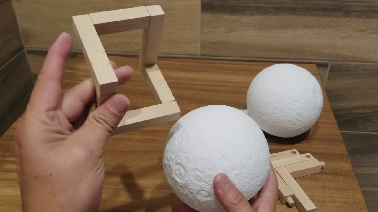 UNBOXING DE LAMPARA DE LUNA 15CM MOON LIGHT donde comprar? 2018