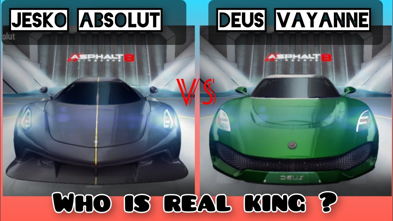 Asphalt 8 | Deus vayanne vs Koenigsegg jesko absolut😨 Full comparison