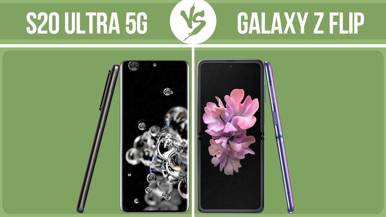 Samsung Galaxy S20 Ultra 5G vs Samsung Galaxy Z Flip ✔️