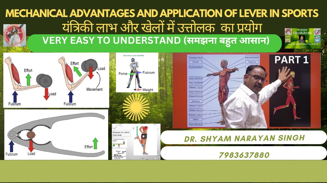 MECHANICAL ADVANTAGES AND APPLICATION OF LEVER IN SPORTS - BY DR. SHYAM NARAYAN SINGH