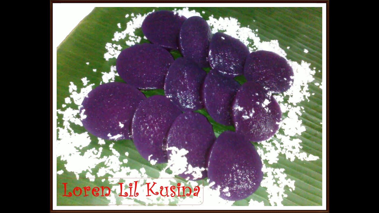 Kutsinta Ube Without Lye Water or Lihiya  ( Homemade )